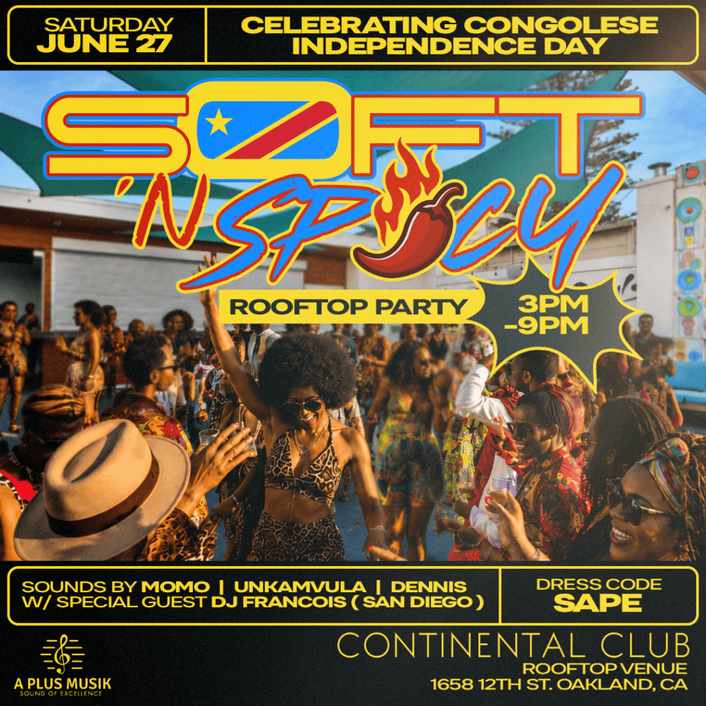 unforgettable afternoon filled with great music, amazing energy, dancing, and community. Experience the sounds of Francophone, Afrobeats, Amapiano, Congolese classics, and international vibes as we come together to honor Congolese heritage and celebrate freedom in style.